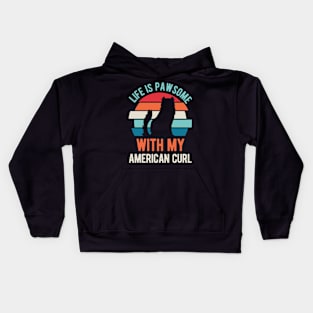 Funny American Curl Cat Kids Hoodie